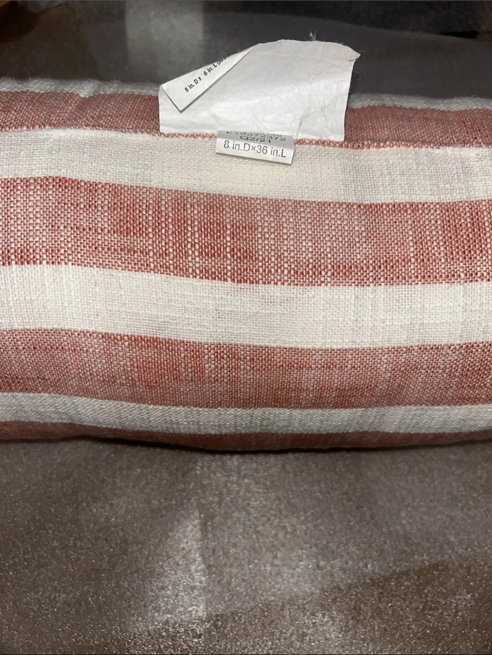 Opalhouse Jungalow Checkered Bolster Bed Pillow . 8” Diameter ,36” Long